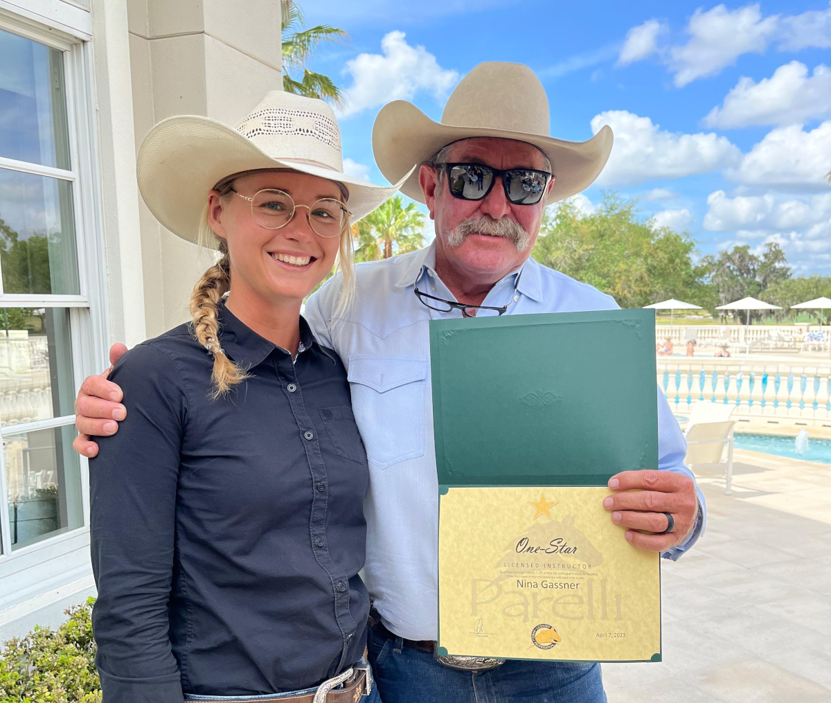 Pat Parelli und Nina Gassner Pat Parelli und Nina Gassner